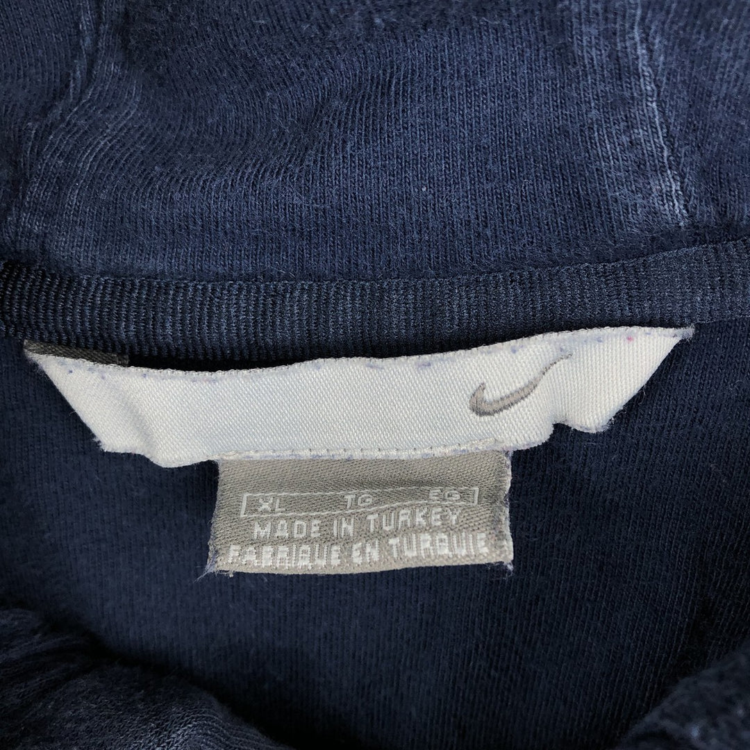 90s-00'S Nike Sweatshirt Pullover Hoodie, Men's XL equivalent, Vintage cotton navy blue type Vintage Second Hand