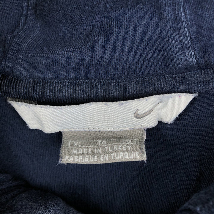 90s-00'S Nike Sweatshirt Pullover Hoodie, Men's XL equivalent, Vintage cotton navy blue type Vintage Second Hand