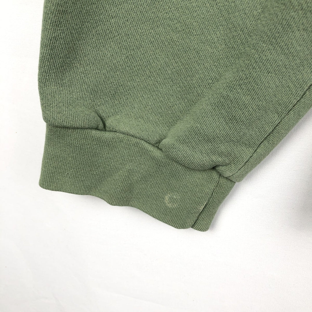 90s-00'S Nike Center Logo Sweatshirt Pullover Hoodie, Men's Size L (Equivalent), Vintage cotton green type yellow green Vintage Second Hand