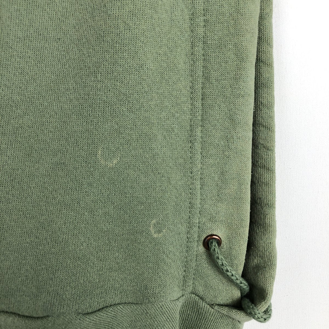 90s-00'S Nike Center Logo Sweatshirt Pullover Hoodie, Men's Size L (Equivalent), Vintage cotton green type yellow green Vintage Second Hand