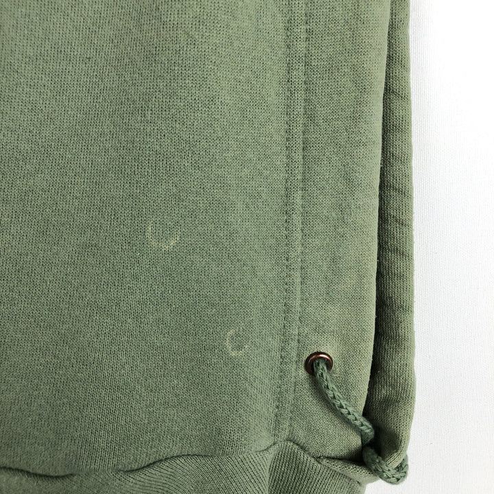 90s-00'S Nike Center Logo Sweatshirt Pullover Hoodie, Men's Size L (Equivalent), Vintage cotton green type yellow green Vintage Second Hand