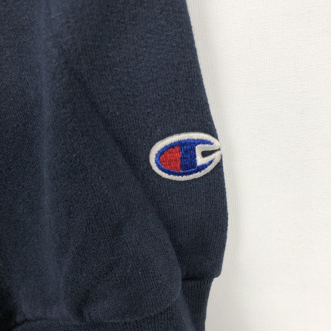 Champion Authentic Athletic Apparel College Sweatshirt, Men's Size XL cotton navy blue type Vintage Second Hand
