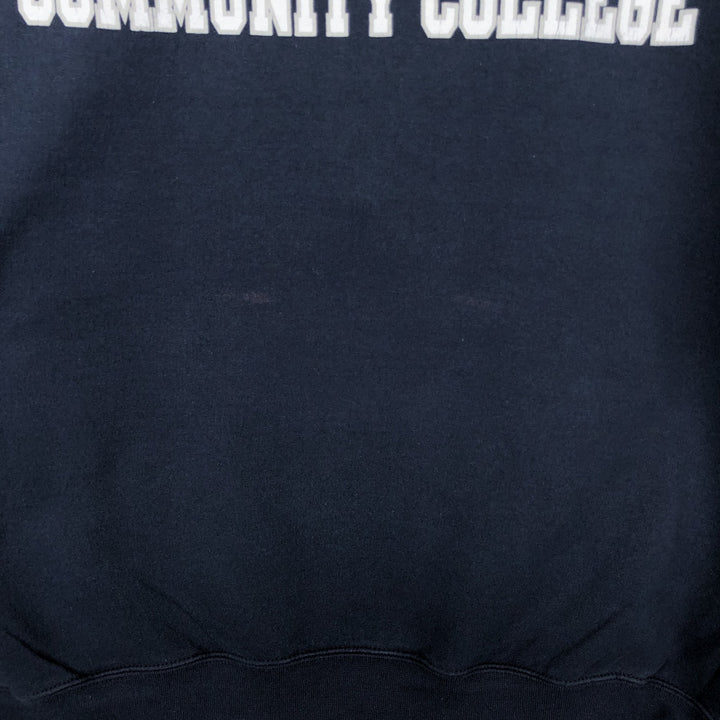 Champion Authentic Athletic Apparel College Sweatshirt, Men's Size XL cotton navy blue type Vintage Second Hand