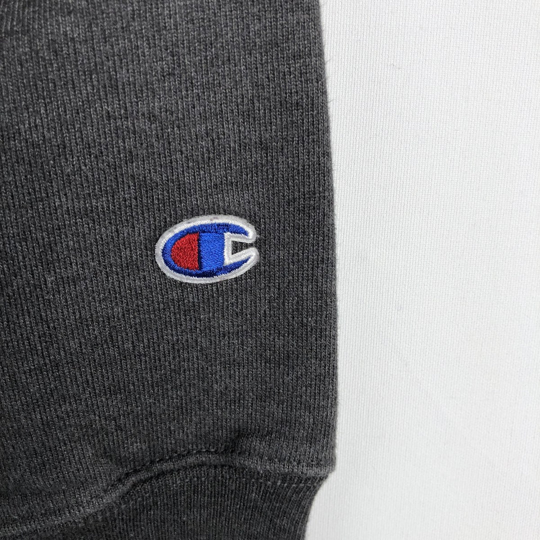 Champion REVERSE WEAVE Reverse Weave Printed Sweatshirt Trainer Men's M size cotton Charcoal Vintage Second Hand