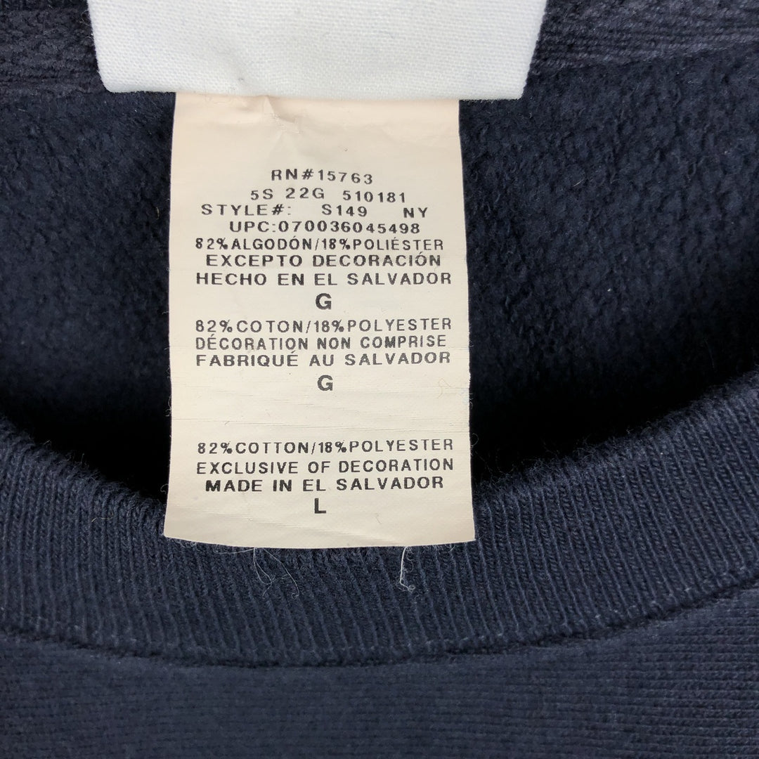 Champion Reverse Weave Logo Sweatshirt, Men's Size L cotton navy blue type Vintage Second Hand