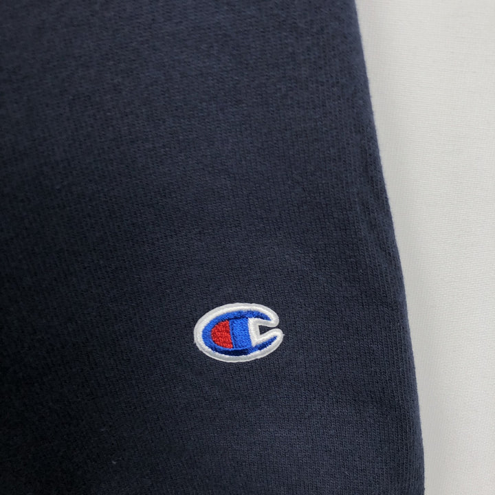 Champion Reverse Weave Logo Sweatshirt, Men's Size L cotton navy blue type Vintage Second Hand