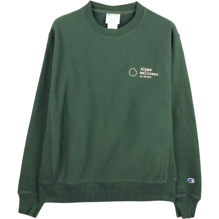 Champion REVERSE WEAVE Reverse Weave Logo Sweatshirt, Men's Size M cotton green type Vintage Second Hand