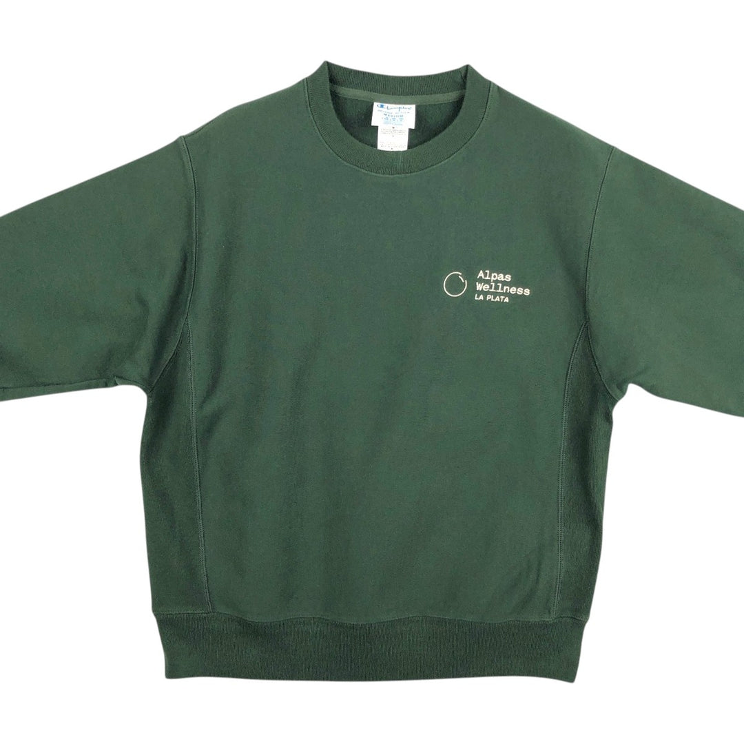 Champion REVERSE WEAVE Reverse Weave Logo Sweatshirt, Men's Size M cotton green type Vintage Second Hand