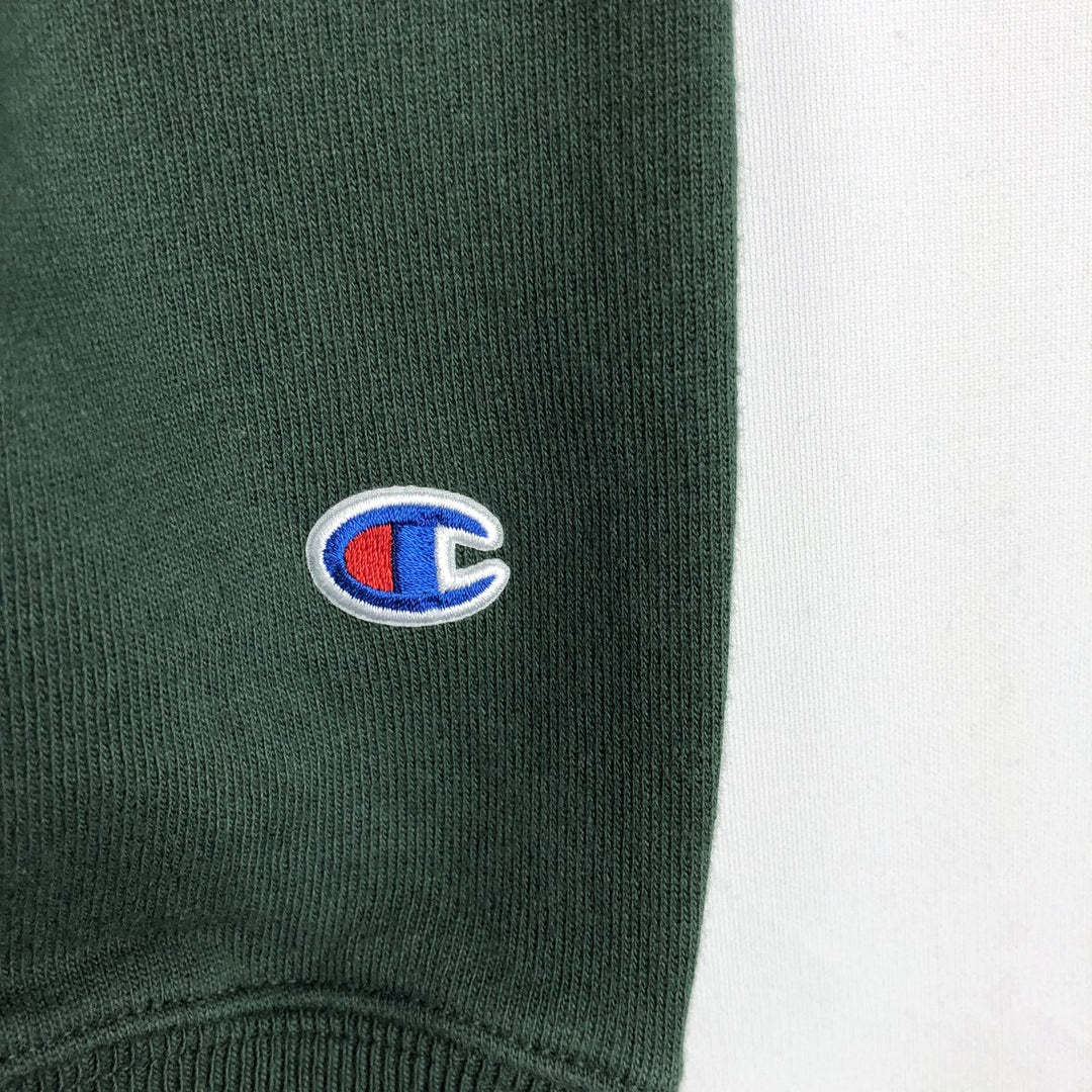 Champion REVERSE WEAVE Reverse Weave Logo Sweatshirt, Men's Size M cotton green type Vintage Second Hand