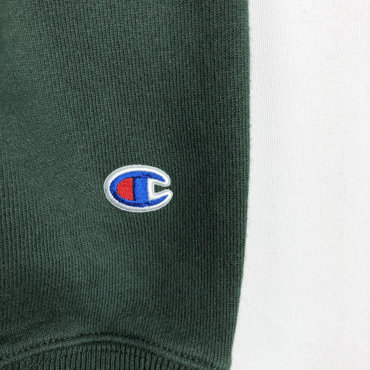 Champion REVERSE WEAVE Reverse Weave Logo Sweatshirt, Men's Size M cotton green type Vintage Second Hand