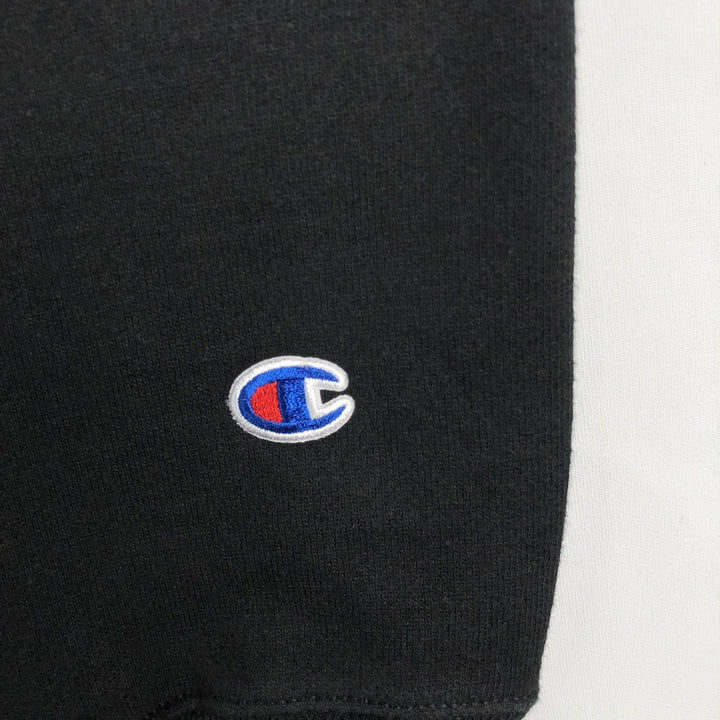 Champion REVERSE WEAVE DECARO'S PIZZERIA advertising sweatshirt, men's size L (approx.) cotton black type Vintage Second Hand