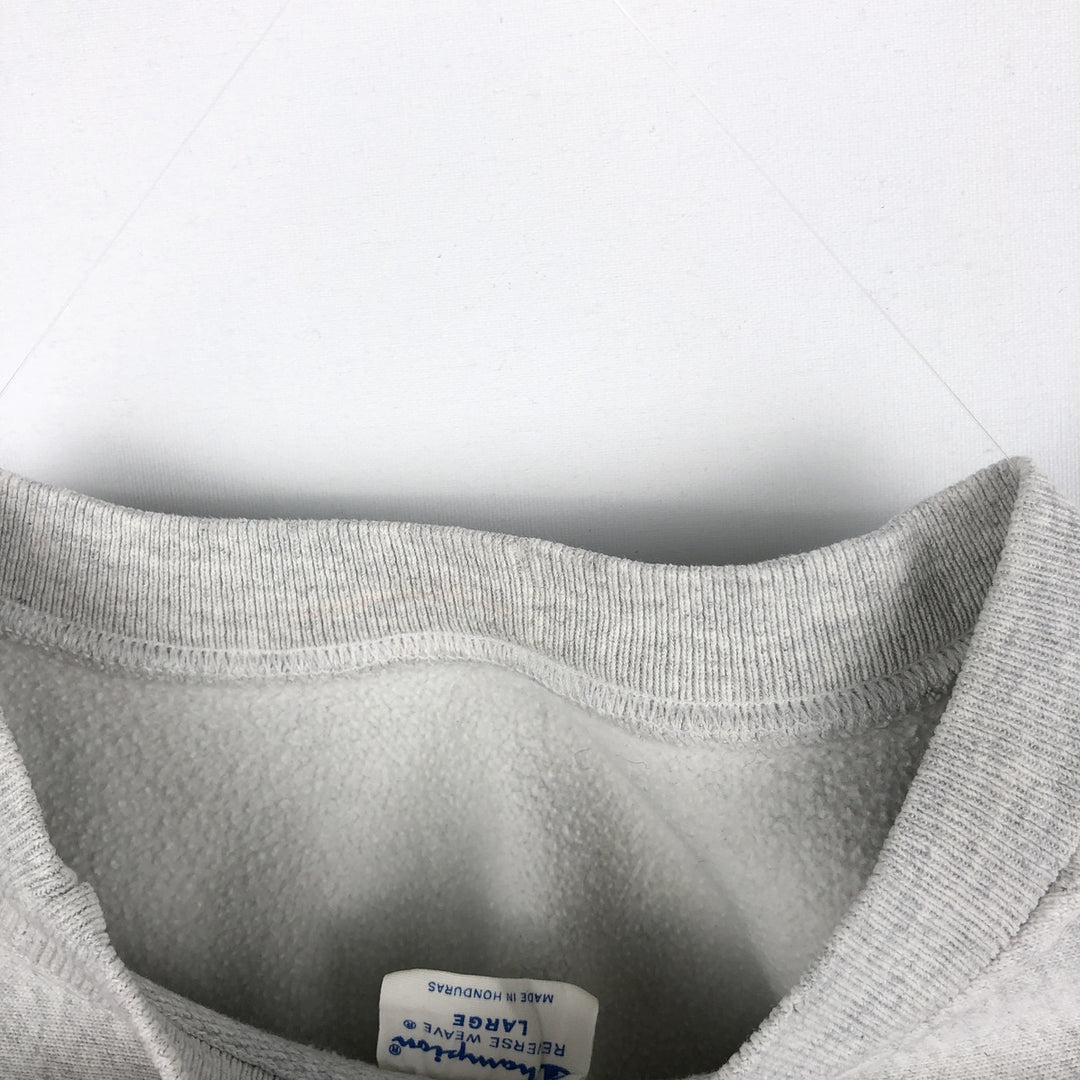 Champion REVERSE WEAVE Reverse Weave College Sweatshirt Trainer Men's L size unclear gray type Vintage Second Hand