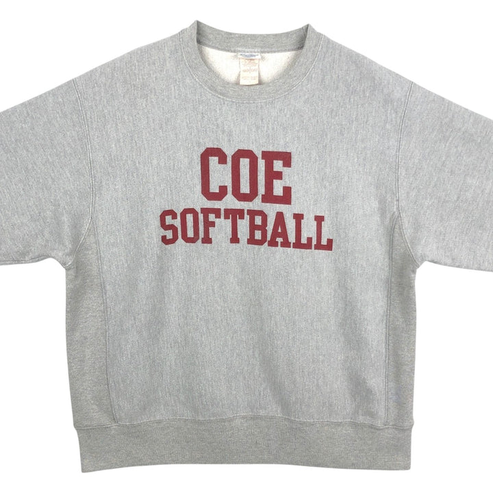 Champion REVERSE WEAVE Reverse Weave College Sweatshirt Trainer Men's L size cotton gray type Vintage Second Hand