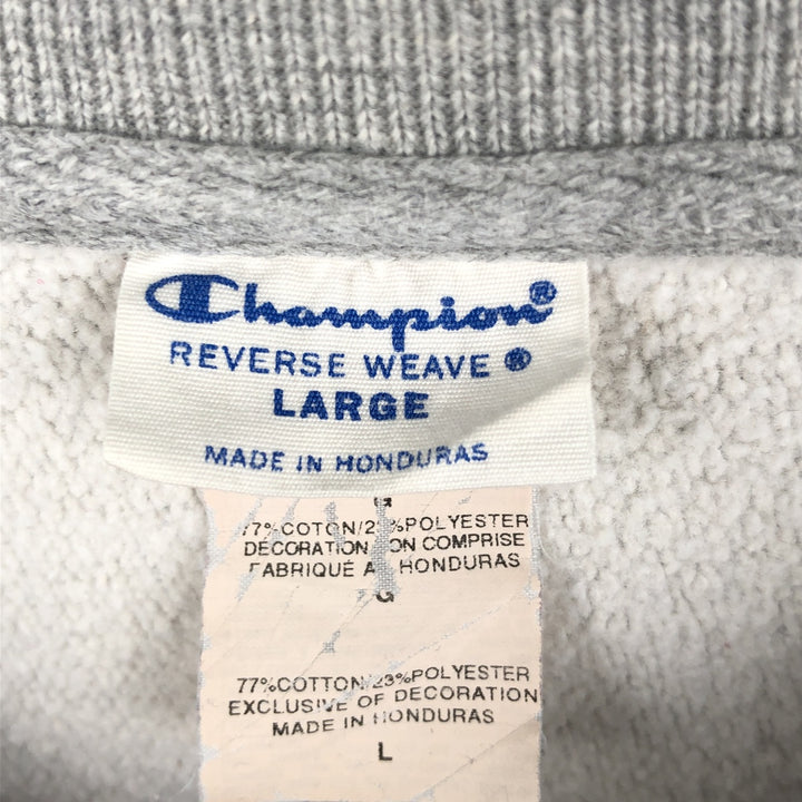 Champion REVERSE WEAVE Reverse Weave College Sweatshirt Trainer Men's L size cotton gray type Vintage Second Hand
