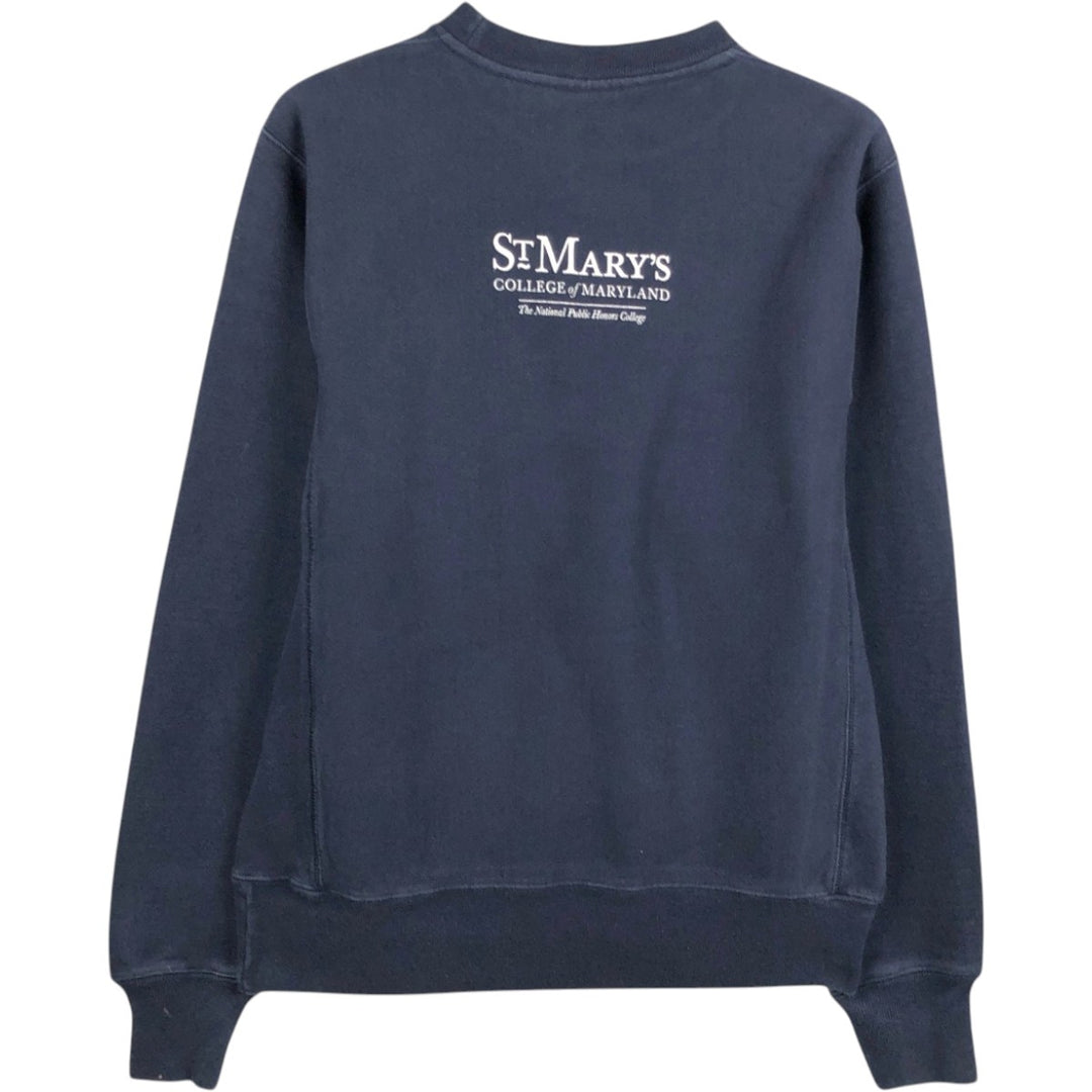 Champion REVERSE WEAVE Reverse Weave College Sweatshirt Trainer Men's S cotton navy blue type Vintage Second Hand