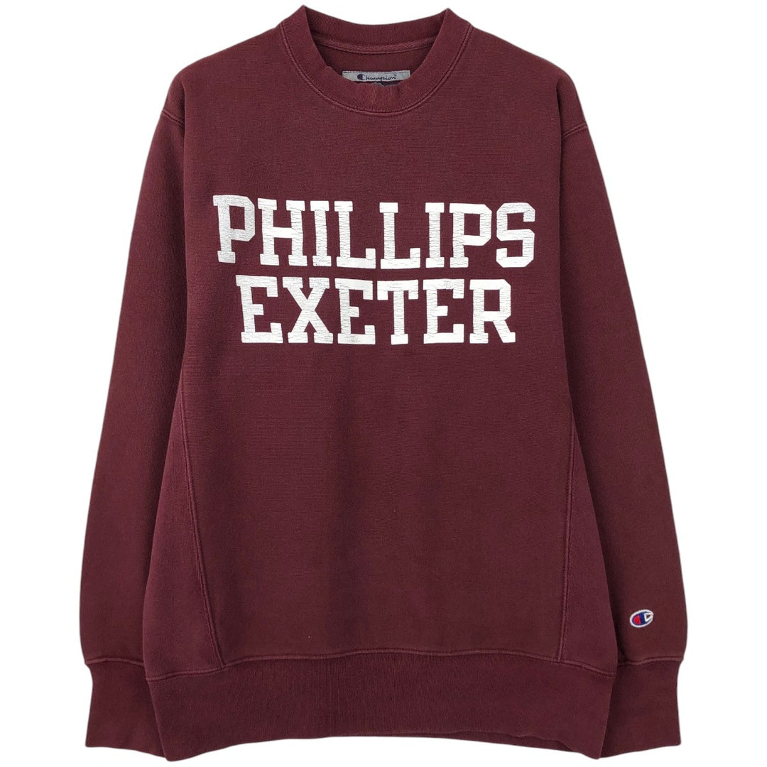 2000'S Champion Original Reverse Weave College Sweatshirt, Men's Size Small cotton burgundy type Vintage Second Hand