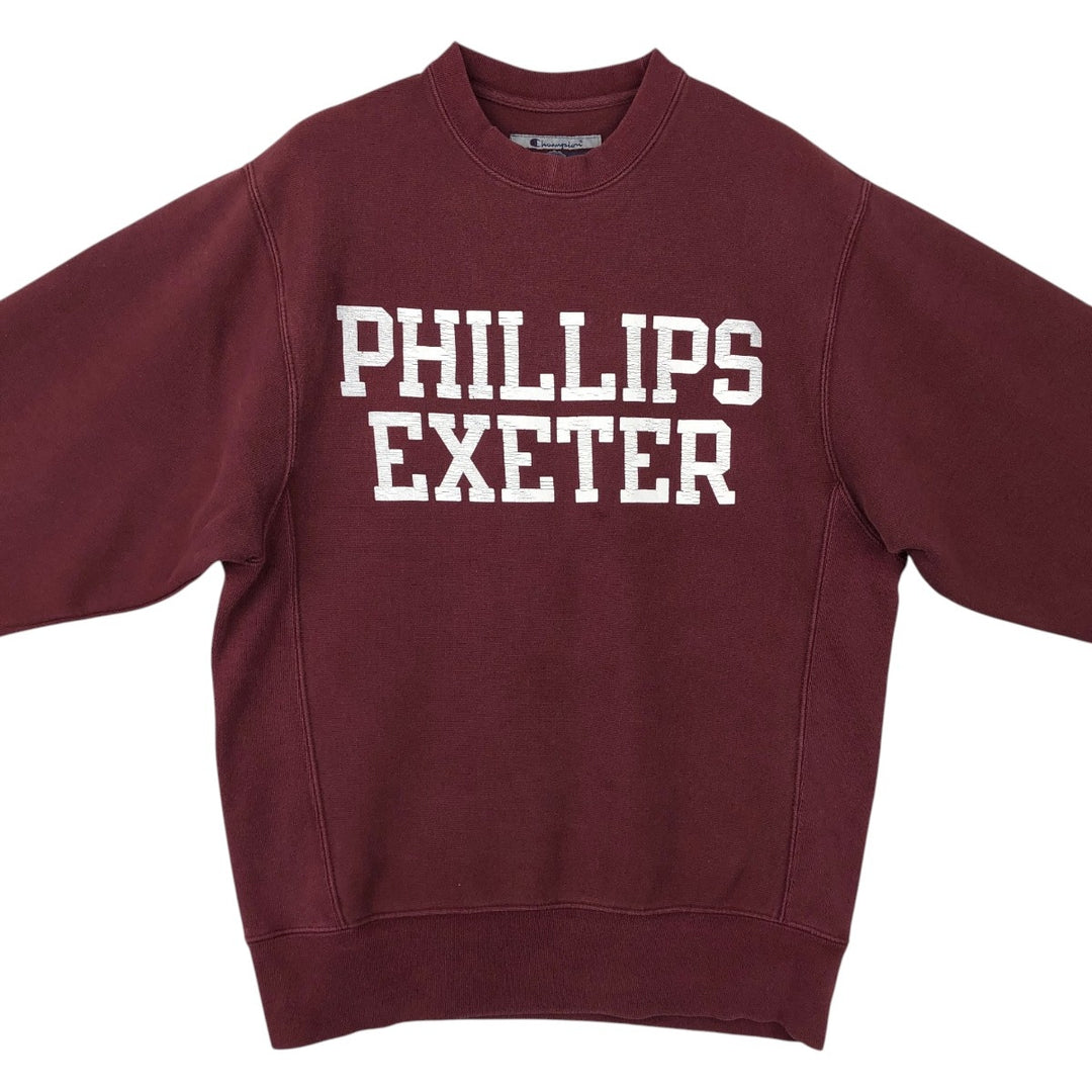 2000'S Champion Original Reverse Weave College Sweatshirt, Men's Size Small cotton burgundy type Vintage Second Hand