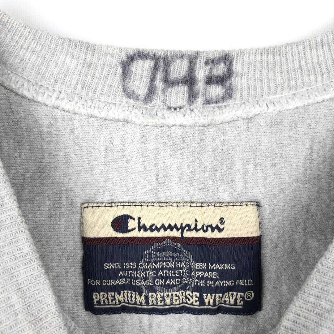2000'S Champion Premium Reverse Weave College Sweatshirt (Men's Size M) unclear gray type Vintage Second Hand