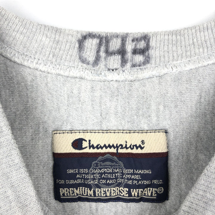 2000'S Champion Premium Reverse Weave College Sweatshirt (Men's Size M) unclear gray type Vintage Second Hand