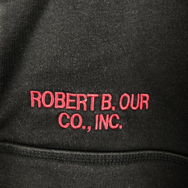 Carhartt Robert B. Our Co., Inc. Half-Zip Advertising Sweatshirt Pullover Hoodie, Men's Size L (approx.) cotton black type Vintage Second Hand