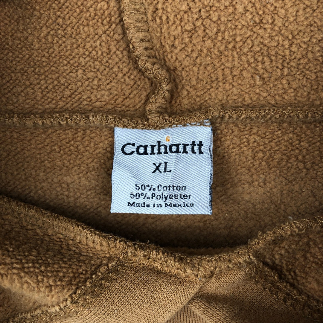 Carhartt vintage logo sweatshirt pullover hoodie, men's size XL. cotton Copper Vintage Second Hand