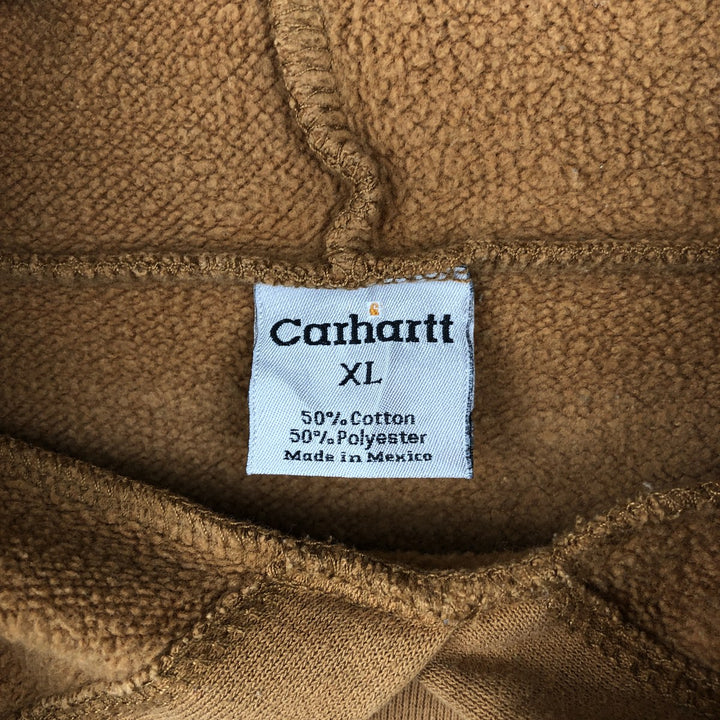 Carhartt vintage logo sweatshirt pullover hoodie, men's size XL. cotton Copper Vintage Second Hand