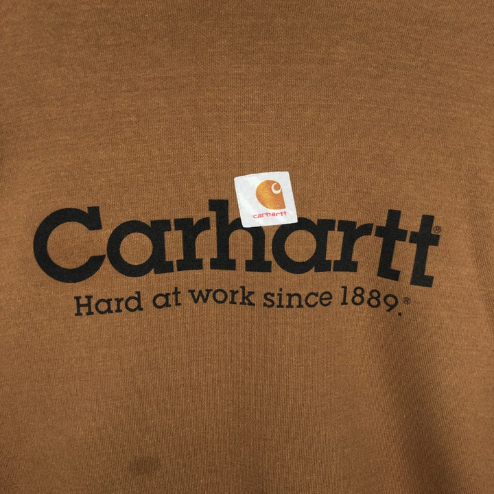 Carhartt vintage logo sweatshirt pullover hoodie, men's size XL. cotton Copper Vintage Second Hand