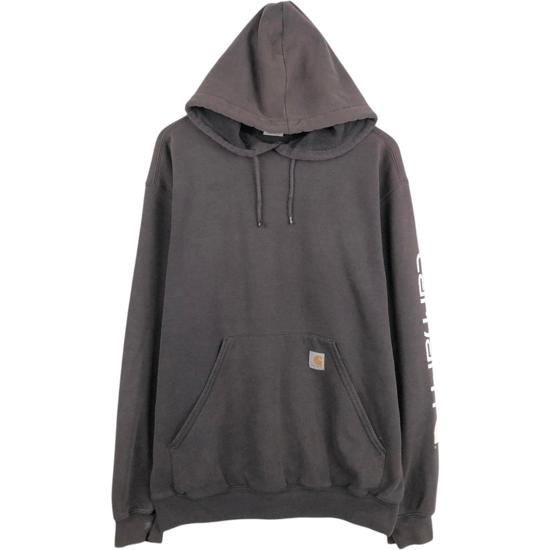 Carhartt Sweat Pullover Hoodie Men's Size L unclear dark chocolate Vintage Second Hand
