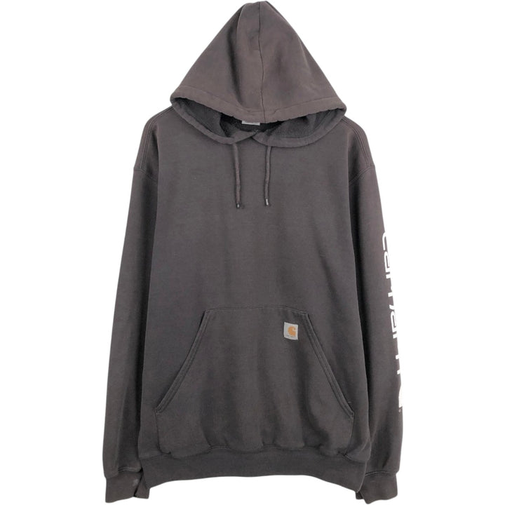 Carhartt Sweat Pullover Hoodie Men's Size L unclear dark chocolate Vintage Second Hand