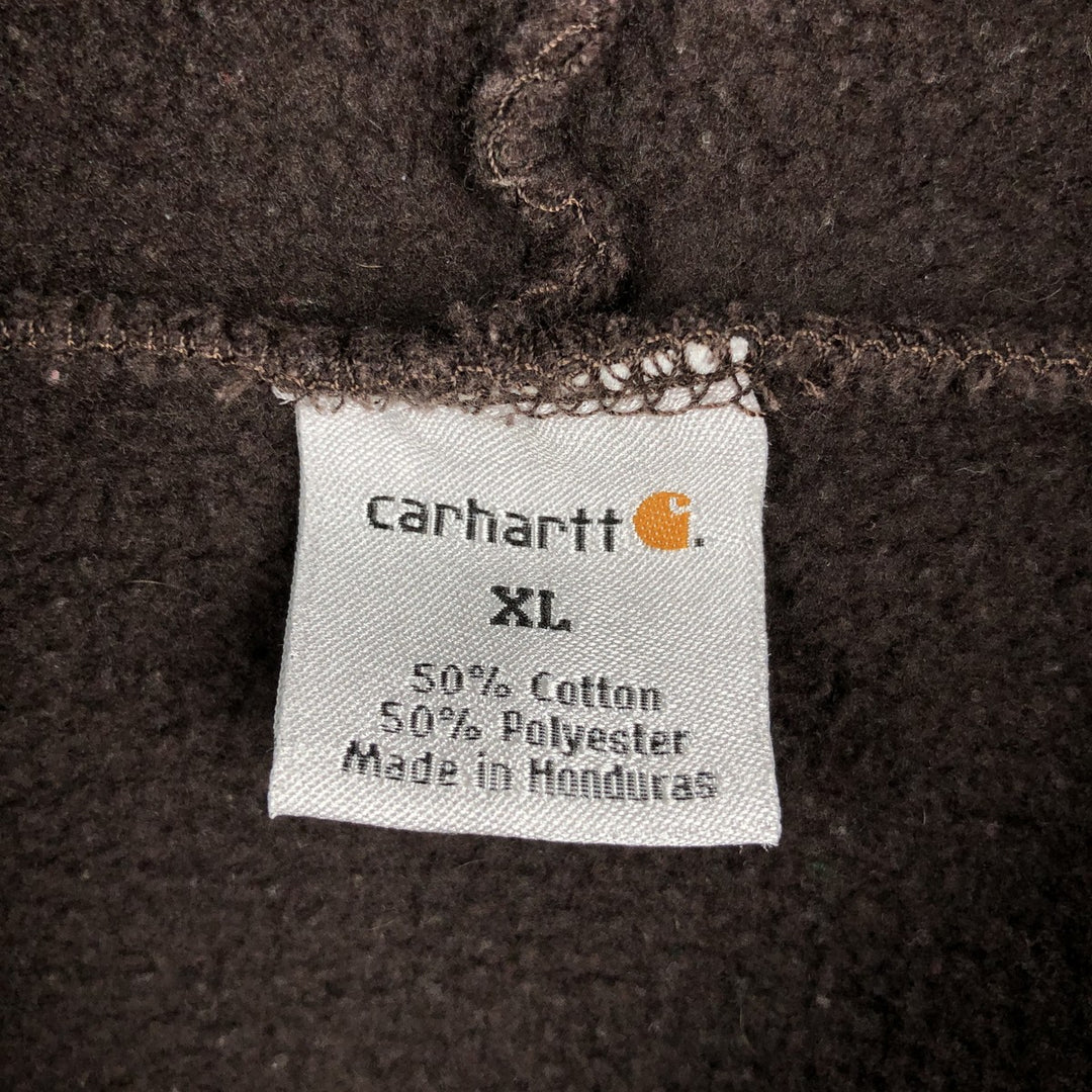 Carhartt Sweat Pullover Hoodie Men's XL Size cotton dark chocolate Vintage Second Hand