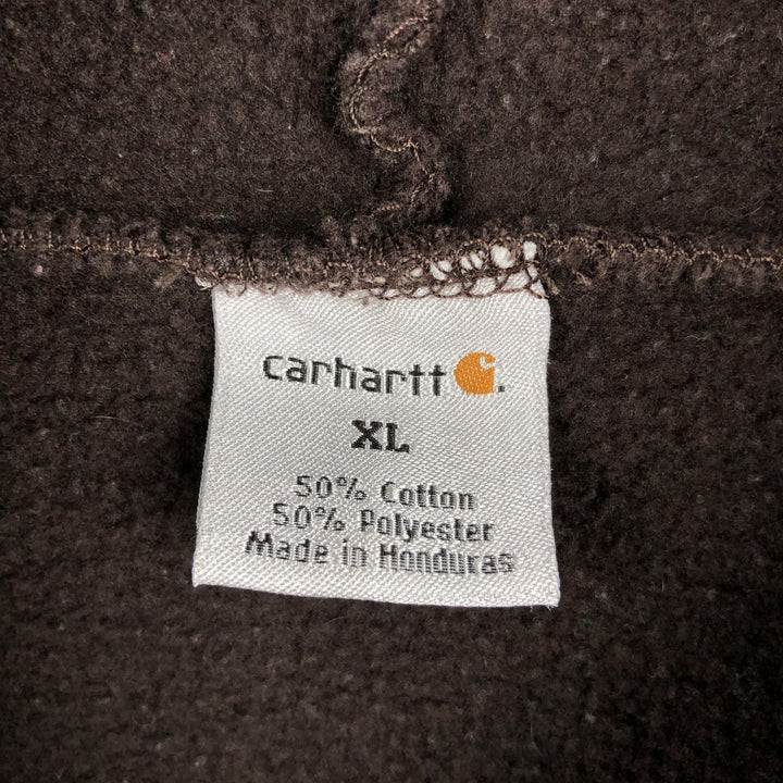 Carhartt Sweat Pullover Hoodie Men's XL Size cotton dark chocolate Vintage Second Hand