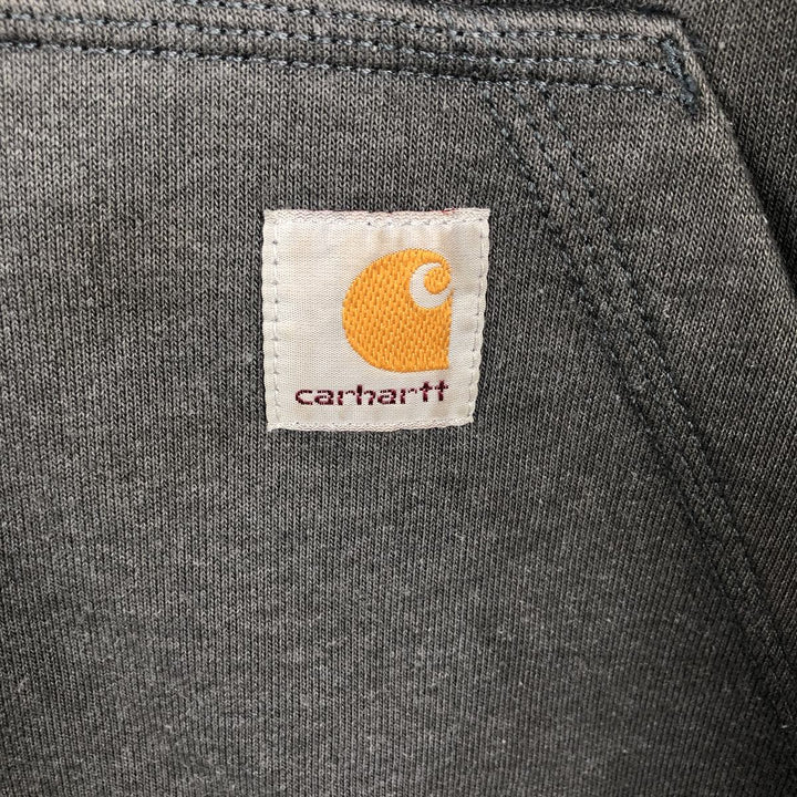 Carhartt Loose Fit Rain Defender Sweat Half-Zip Hoodie (Men's Size L) cotton Charcoal Vintage Second Hand