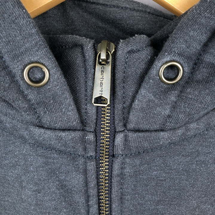 Carhartt Loose Fit Rain Defender Sweat Half-Zip Hoodie (Men's Size L) cotton Charcoal Vintage Second Hand