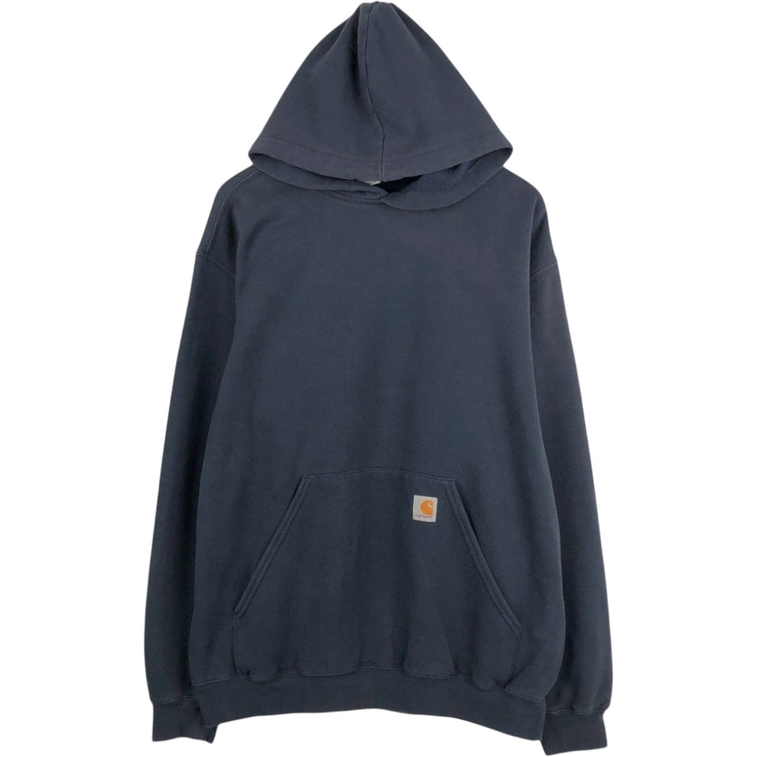 Carhartt Sweat Pullover Hoodie Men's XL Size cotton navy blue type Vintage Second Hand