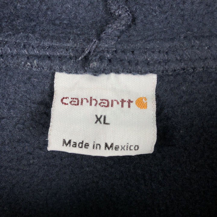 Carhartt Sweat Pullover Hoodie Men's XL Size cotton navy blue type Vintage Second Hand