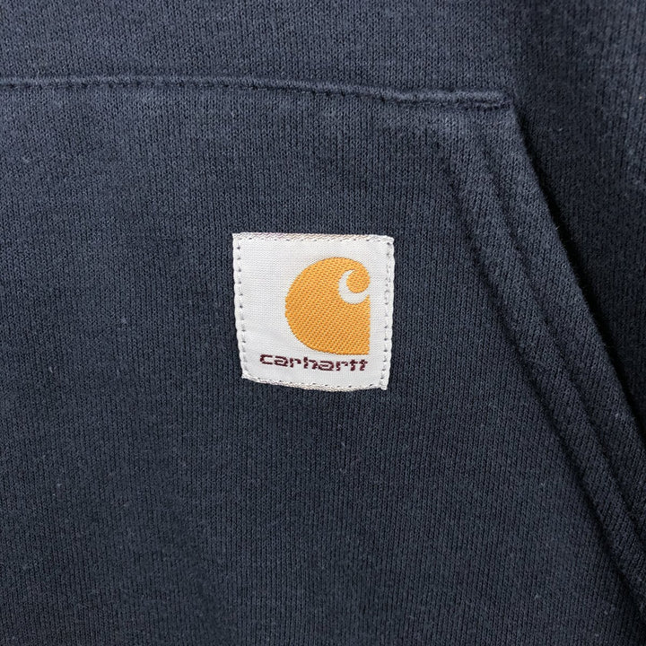 Carhartt Sweat Pullover Hoodie Men's XL Size cotton navy blue type Vintage Second Hand