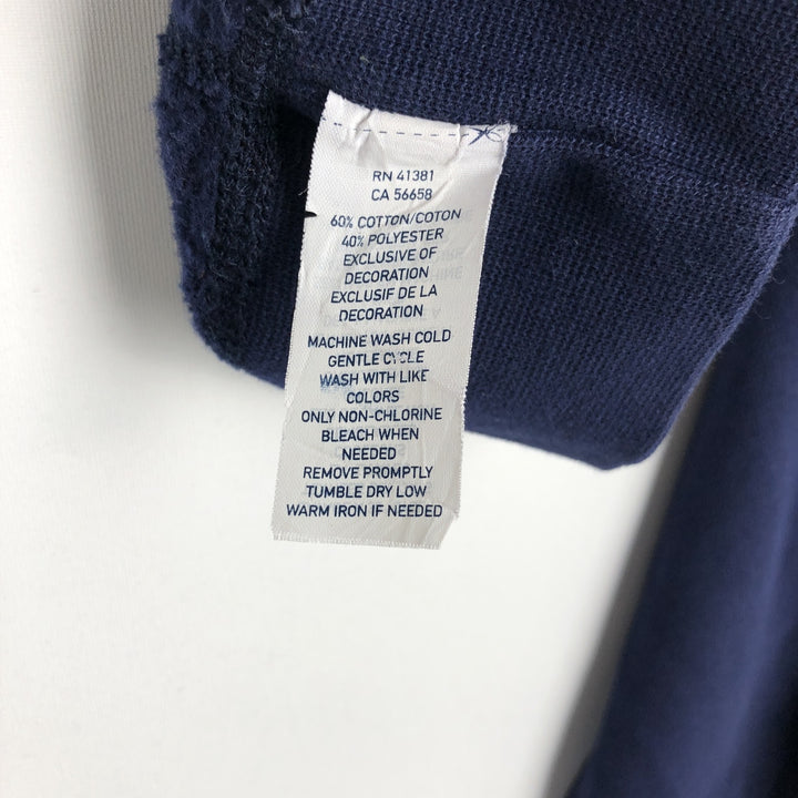 Ralph Lauren POLO RALPH LAUREN PERFORMANCE sweatshirt pullover hoodie, men's size XL cotton navy blue type Vintage Second Hand