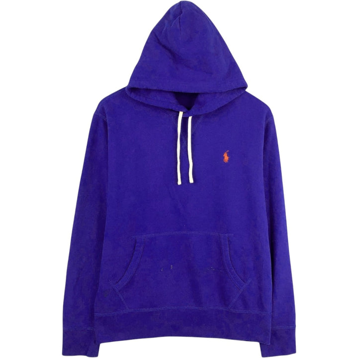 Ralph Lauren POLO RALPH LAUREN Sweatshirt pullover hoodie, men's size M cotton blue type Vintage Second Hand