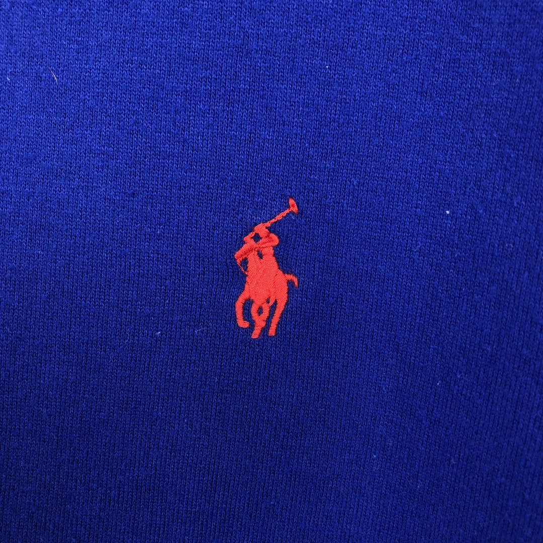 Ralph Lauren POLO RALPH LAUREN Sweatshirt pullover hoodie, men's size M cotton blue type Vintage Second Hand