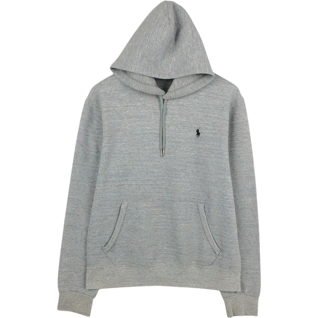 Ralph Lauren POLO RALPH LAUREN Sweatshirt pullover hoodie, men's size M polyester gray type Vintage Second Hand