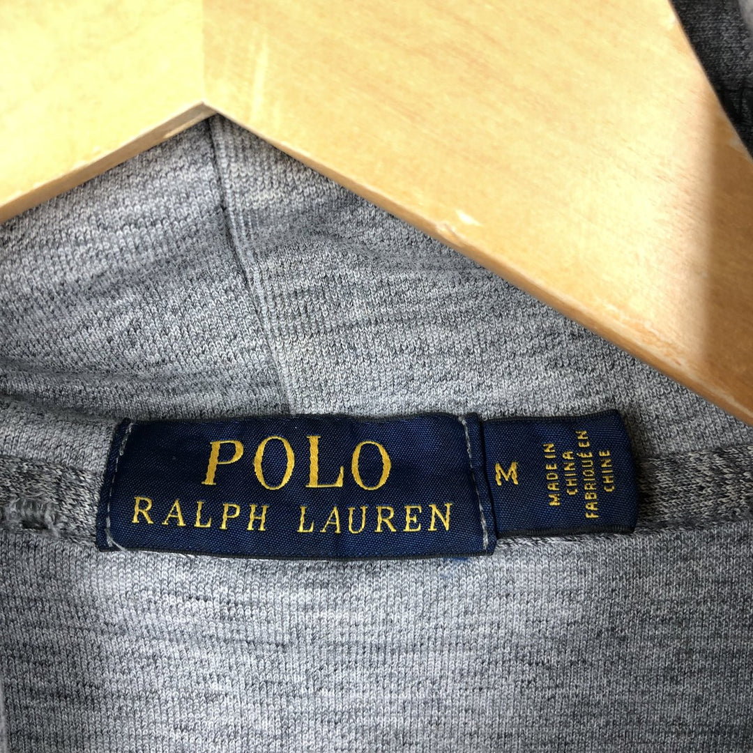 Ralph Lauren POLO RALPH LAUREN Sweatshirt pullover hoodie, men's size M polyester gray type Vintage Second Hand
