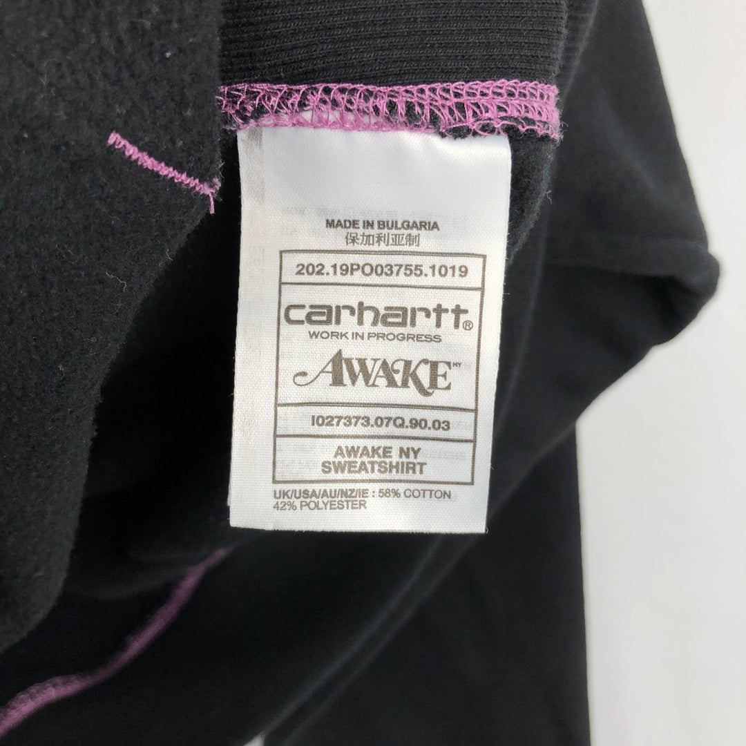 Carhartt AWAKE Sweat Pullover Hoodie, Men's Size M (approx.) cotton black type Vintage Second Hand