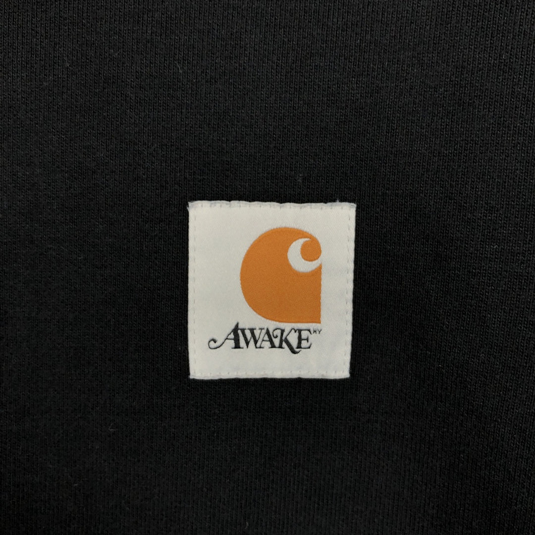 Carhartt AWAKE Sweat Pullover Hoodie, Men's Size M (approx.) cotton black type Vintage Second Hand