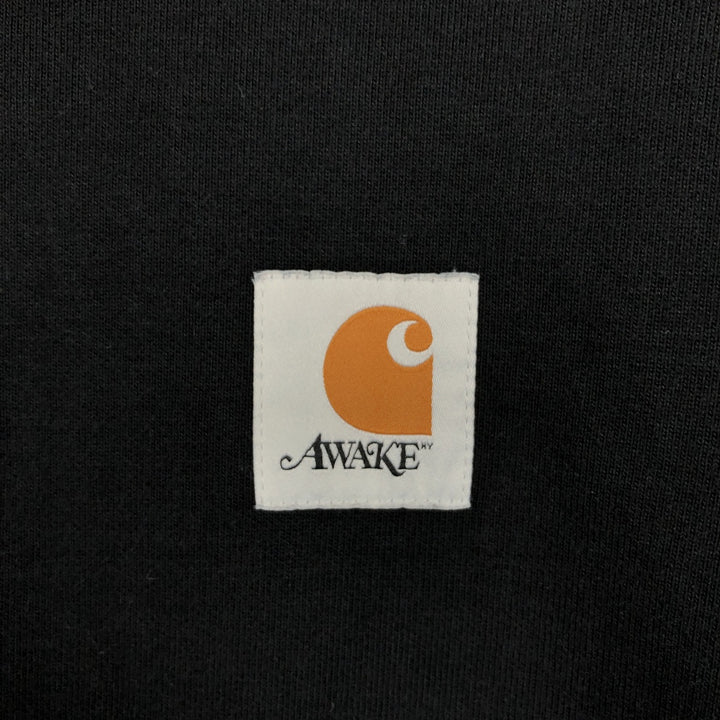 Carhartt AWAKE Sweat Pullover Hoodie, Men's Size M (approx.) cotton black type Vintage Second Hand