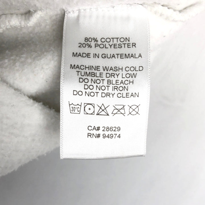 Stussy sweatshirt pullover hoodie, men's size M polyester white type Vintage Second Hand