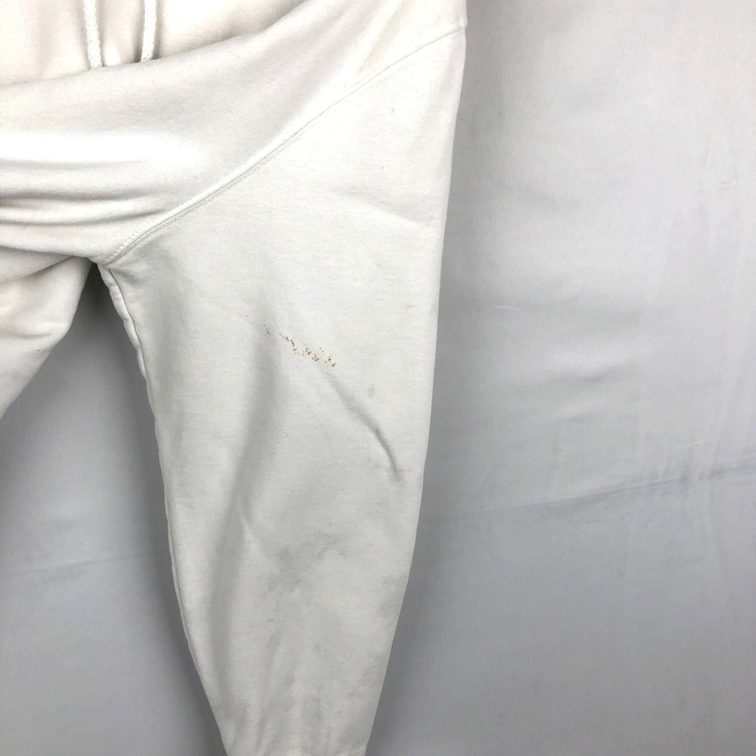 Stussy sweatshirt pullover hoodie, men's size M polyester white type Vintage Second Hand