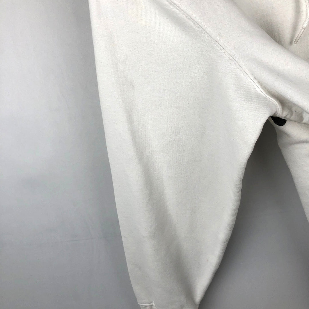 Stussy sweatshirt pullover hoodie, men's size M polyester white type Vintage Second Hand