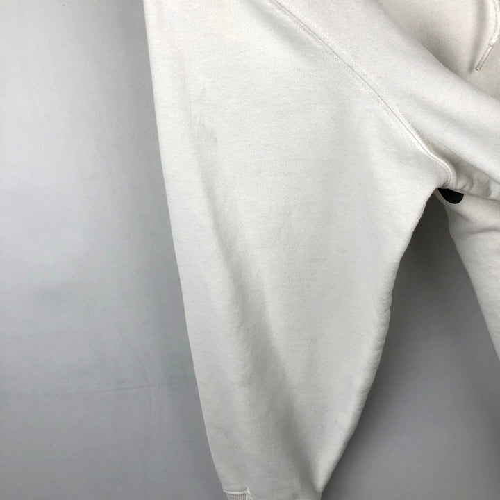 Stussy sweatshirt pullover hoodie, men's size M polyester white type Vintage Second Hand