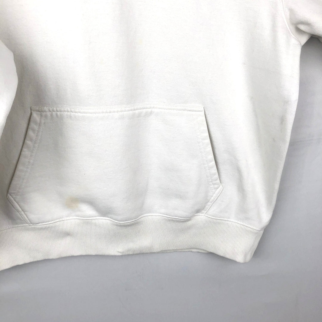 Stussy sweatshirt pullover hoodie, men's size M polyester white type Vintage Second Hand
