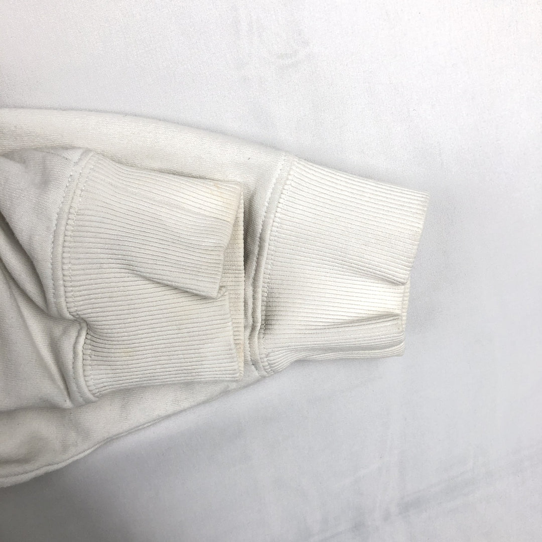 Stussy sweatshirt pullover hoodie, men's size M polyester white type Vintage Second Hand